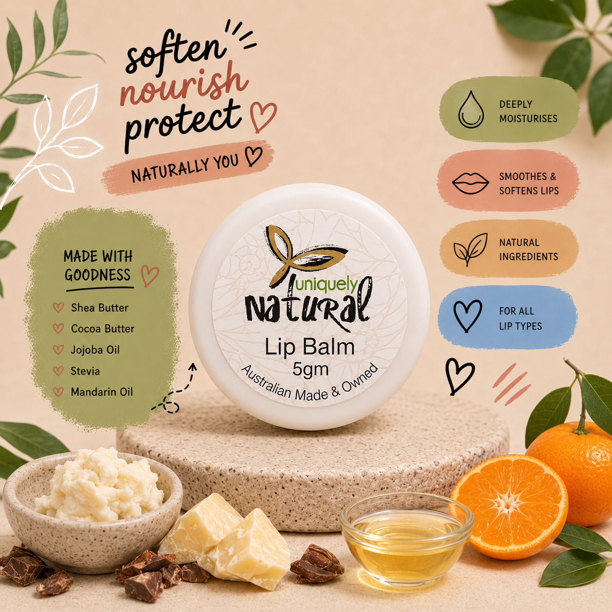 Lip Balm 5g: Moisturising Lip Care
