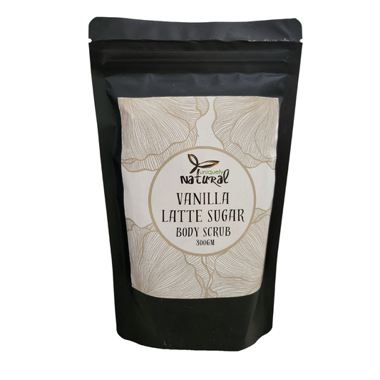 New - Sugar Body Scrub Vanilla Latte - Uniquely Natural