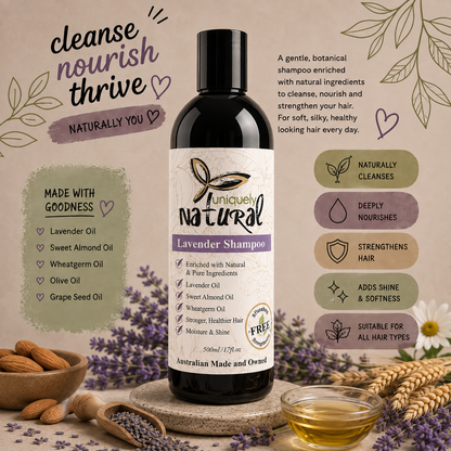 Lavender Shampoo 500ml: Soothing Hair Cleanser