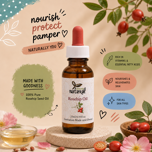 Natural Rosehip Oil 25ml: Skin Nourishment